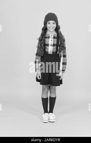 Daily Outfit. Adorable Schoolgirl. Perfect Matching Clothes. Kids Clothes.  School Fashion Stock Image - Image of beauty, adorable: 158797193