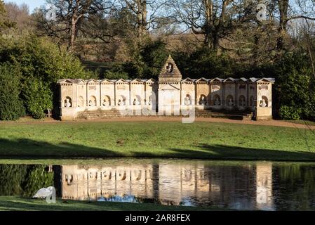 Stowe House (School) & Gardens, National Trust. Stock Photo