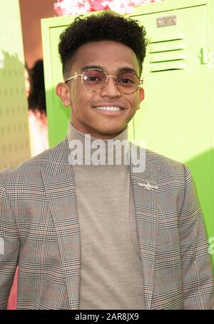 25 January 2020 - Burbank, California - Noah Zulfikar. Disney Channel Original Movie ''Zombies 2'' held at Walt Disney Studios Main Theater. (Credit Image: © Charlie Steffens/AdMedia via ZUMA Wire) Stock Photo