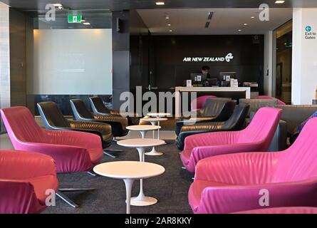 The Star Alliance Gold lounge in the international terminal, Auckland airport NZ Stock Photo