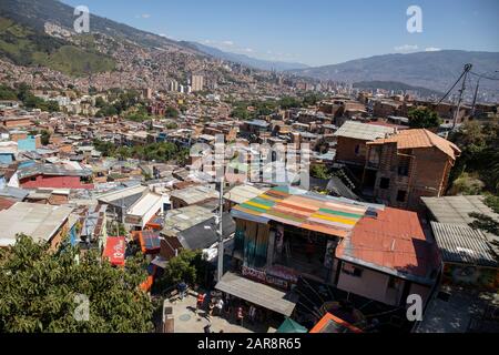 Medellin, Colombia:  Comuna 13 Stock Photo