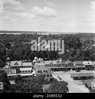 Journey to Suriname and the Netherlands Antilles  View over Paramaribo Date: 1947 Location: Paramaribo, Suriname Keywords: city images Stock Photo