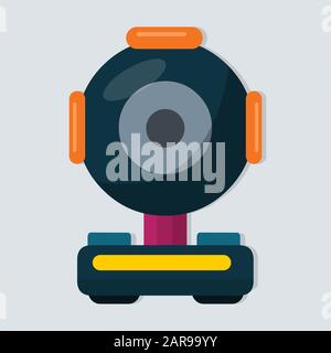 web camera isolated vector illustration Stock Vector