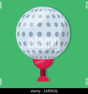 golf ball isolated vector illustration Stock Vector