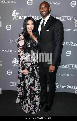 (FILE) Kobe Bryant Dies At 41. CULVER CITY, LOS ANGELES, CALIFORNIA, USA - NOVEMBER 10: Vanessa Laine Bryant and husband/American basketball player Kobe Bryant arrive at the 2018 Baby2Baby Gala held at 3Labs on November 10, 2018 in Culver City, Los Angeles, California, United States. (Photo by Xavier Collin/Image Press Agency) Credit: Image Press Agency/Alamy Live News Stock Photo