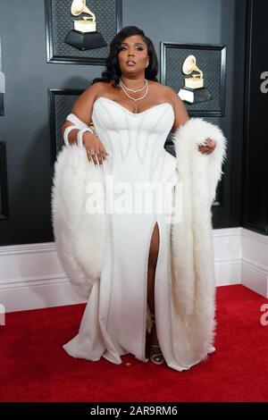 Los Angeles, Ca. 26th Jan, 2020. Lizzo at the 62nd Grammy Awards at the Staples Center in Los Angeles, California on January 26, 2020. Credit: Tony Forte/Media Punch/Alamy Live News Stock Photo