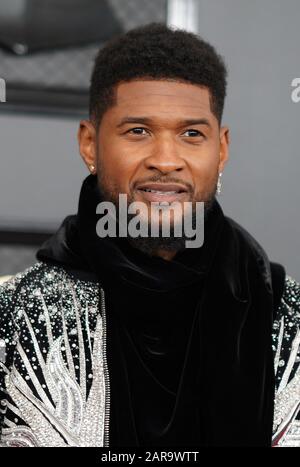 Los Angeles, Ca. 26th Jan, 2020. Usher at the 62nd Grammy Awards at the Staples Center in Los Angeles, California on January 26, 2020. Credit: Tony Forte/Media Punch/Alamy Live News