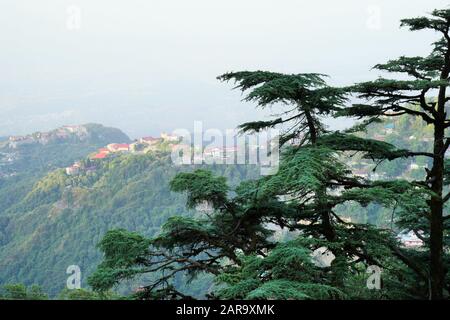 Woodstock School from Landour, Mussoorie, Uttarakhand, India, Asia Stock Photo