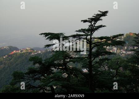 Woodstock School from Landour, Mussoorie, Uttarakhand, India, Asia Stock Photo