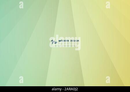 Abstract gradient green and yellow pastel on line overlap pattern design cover background. Decorate for ad, poster, template design, artwork. Stock Vector