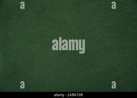 Dark green wool fabric texture for the background Stock Photo
