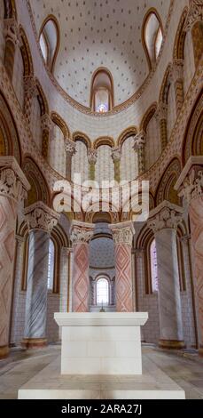 Chancel, Church of Saint Pierre, Chauvigny, Vienne Department, France Stock Photo