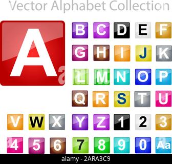 Vector Alphabet Collection Stock Vector