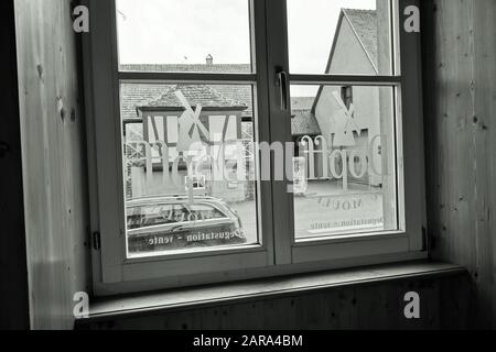 Dopff Au Moulin, Wine Distillery, Riquewihr, Alsace, France, Europe Stock Photo