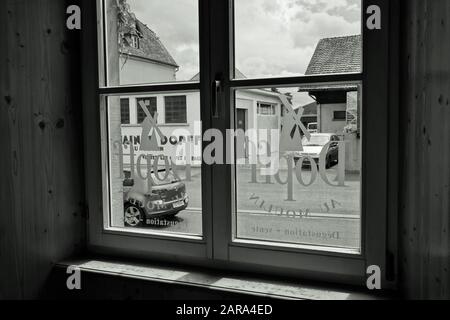 Dopff Au Moulin, wine distillery, Riquewihr, Alsace, France, Europe Stock Photo