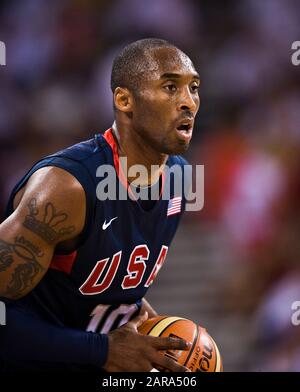 Kobe BRYANT, USA, Action, Spain - USA - ESP - USA 82: 119, 82-19, basketball preliminary round group B group B of men, - 2008 Olympic Games in Beijing Beijing China Aug 16, 2008; 2008 Summer Olympics in Beijing from 08.08 - 24.08.2008 in Beijing/People's Republic of China; | usage worldwide Stock Photo