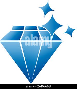 Vector sign sparkling Diamond Stock Vector