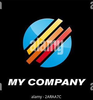 Vector sign dynamic globe Stock Vector
