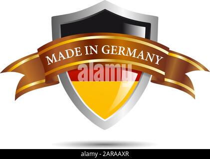 Vector shield made in Germany Stock Vector
