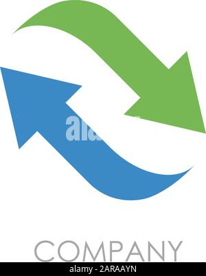 Vector sign arrows in movement, together Stock Vector