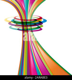 Vector Abstract background, with circles Stock Vector