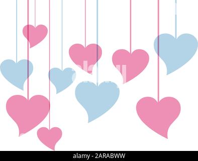 Vector hearts background Stock Vector
