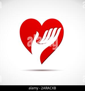 Vector sign help my heart Stock Vector