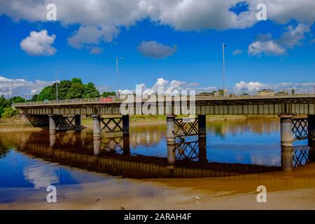 the market city of Lancaster Lancashire England Stock Photo