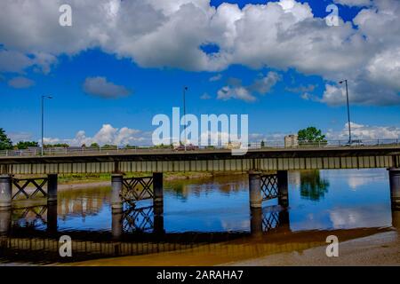 the market city of Lancaster Lancashire England Stock Photo