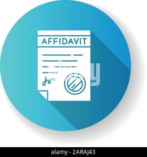 Declaration icon vector, filled flat sign, solid pictogram isolated on ...
