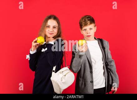 International students exchange. School knowledge. Regular school program. School education for advanced level. Student ready for lessons. Classes for teens. Talent development. Successful future. Stock Photo