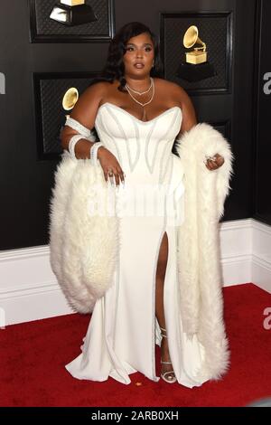 January 26, 2020, Los Angeles, CA, USA: LOS ANGELES - JAN 26:  Lizzo at the 62nd Grammy Awards at the Staples Center on January 26, 2020 in Los Angeles, CA (Credit Image: © Kay Blake/ZUMA Wire) Stock Photo
