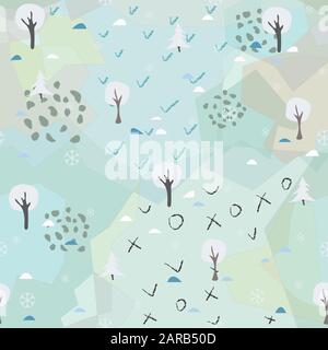 Winter Seamless Pattern. Vector Illustration Stock Vector