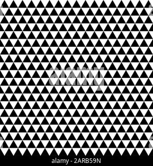 Seamless geometric triangles pattern vector background. Stock Vector