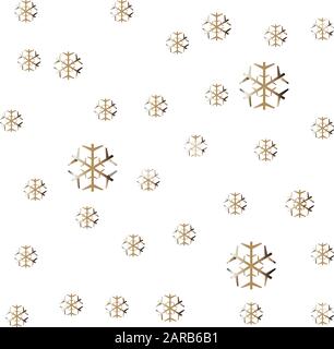 Cute Pattern with funky gold and silver elements. Festive Background. Vector Illustration Stock Vector