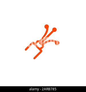 fiber optic cable icon design template Stock Photo - Alamy