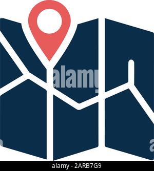 Creative element design from stock market icons collection. Pixel perfect Location Icon, Map, Address, Geographical Position for commercial, print med Stock Vector
