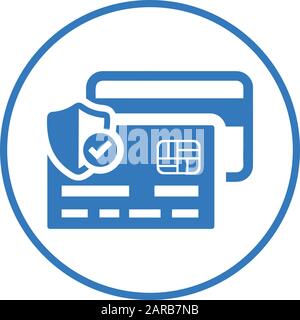 Well organized and fully editable Card Security Icon, Secure Payment, Shield for any use like print media, web, stock images, commercial use or any ki Stock Vector