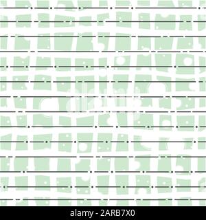 Seamless endless parallel diagonal overlapping pattern on white. Line seamless background. Vector Illustration Stock Vector