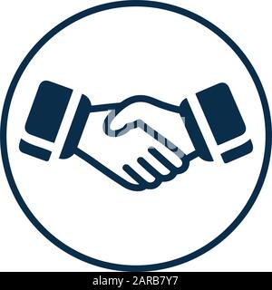 Creative element design from stock market icons collection. Pixel perfect Handshake Icon, Business Partner, Partnership, Success for commercial, print Stock Vector