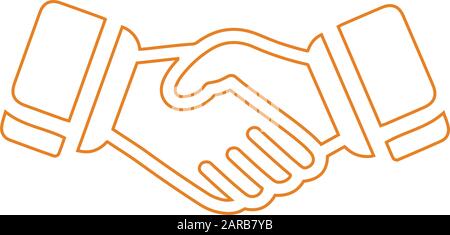 Creative element design from stock market icons collection. Pixel perfect Handshake Icon, Business Partner, Partnership, Success for commercial, print Stock Vector