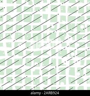 Seamless endless parallel diagonal overlapping pattern on white. Line seamless background. Vector Illustration Stock Vector