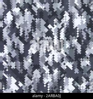 Urban Camouflage Background. Army Military Pattern. Grey Pixel Fabric  Textile Print for Uniforms and Weapons Stock Vector Image & Art - Alamy