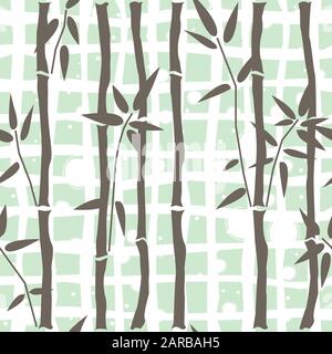 Seamless Bamboo Pattern. Vector Illustration Stock Vector