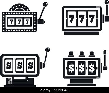 Lottery or Raffle Icons Black & White Flat Design Circle Set Big Stock ...