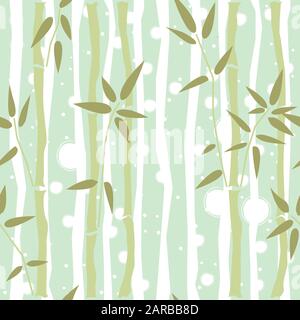 Seamless Bamboo Pattern. Vector Illustration Stock Vector