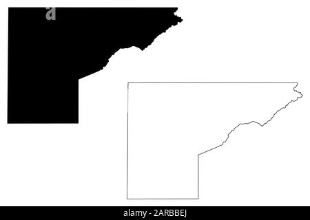 Mesa County, Colorado (U.S. county, United States of America,USA, U.S., US) map vector illustration, scribble sketch Mesa map Stock Vector