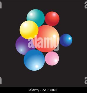 Vector abstract seamless background of geometric colored objects. Template for cover, poster or web page design. Stock Vector