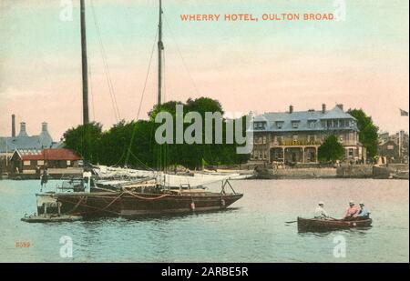 Wherry Hotel, Oulton Broad, Lowestoft, Suffolk, England     Date: 1909