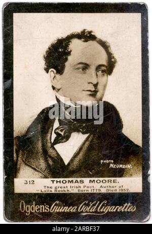 Thomas Moore (1779-1852), Irish poet, singer, songwriter and entertainer. Stock Photo